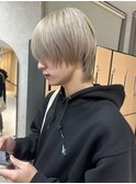 #マッシュウルフ/10代/20代/メンズウルフ/ミルクティーベージュ