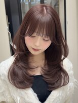 ノア(NOAH)&nbsp;ミディアム/ワンホンレイヤーカット/ベージュ/天神/大名/博多/