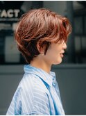 アイロンを使わないショートヘア