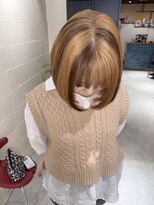 ゼロヨンハチ(048) セルフ黒染めからブロックカラー