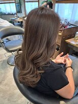 ヘアリゾート粋 トゥジュ 池袋東口店(tujuh)&nbsp;透明感シアーブラウン/レイヤーカット/ウェーブ