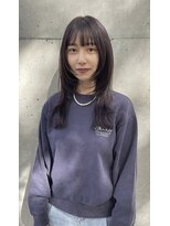 クラン調布北口店(CLAN)&nbsp;前髪ありのダークトーンレイヤー｜調布
