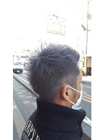 マハロ(mahalo) 刈り上げグレーカラー＊[ハイライト/ブリーチ/メンズ/千葉]