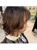 mowen 南堀江　ソフトウルフ×ゆるカールパーマ