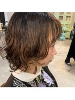 メーヴェ(Mowen) mowen 南堀江　ソフトウルフ×ゆるカールパーマ