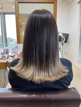 ラ メール ヘア デザイン(La mer HAIR DESIGN) 裾カラー×グラデーションカラー