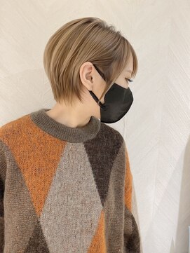 ロンド ストラーダ 心斎橋(Lond strada) ショート×ハイライト白髪ぼかし×シルキーベージュ[心斎橋]