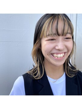 モリオフロムロンドン 泉南店(morio FROM LONDON) フェイスフレーミング×ベージュ［AYAKA］20代[ハイトーンカラー