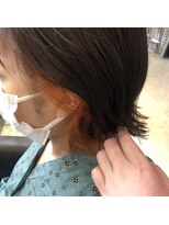 スクリバイタヒエ(SUKURI by tahie)&nbsp;SUKURI by tahie...#インナーカラー#オレンジ