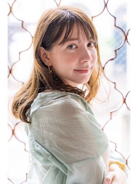 アルテ(ARTE) 【ARTE表参道/青山】顔まわりレイヤーセミロング×透明感カラー