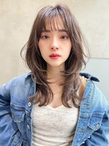 リベルテ銀座20代 ミルクティーブラウン×顔まわりカット