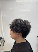 波巻きスパイラルパーマ　波巻きパーマ　スパイラルパーマ