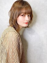 リープアルケー ヘアアンドヘッドスパ 錦糸町北口店(leap arche Hair&head spa)&nbsp;大人かわいい/レイヤーロング/グレーベージュ/前髪パーマ/錦糸町
