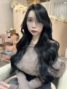 ユニ 表参道(uni) 韓国ヘア/ブルーブラック/大人かわいいレイヤーカット