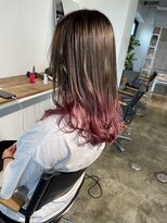 ニュート(Neut )&nbsp;グラデーションピンク/裾カラー/ケアブリーチデザインカラー