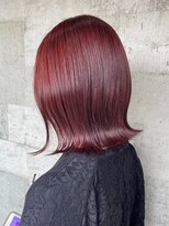 ミルヘアデザイン(mil hair design) ダブルカラーピンクベージュピンクブラウンカラーレイヤーカット