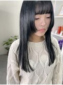★韓国レイヤーカットワンホンヘアロング姫カット