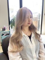 エスアンドケー 下通店(S&K)&nbsp;ホワイトブロンド/巻き下ろし/顔まわりレイヤー