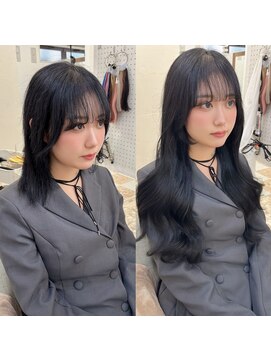 ハイエクステンション 京都駅前店(Hi-Extension) 大人気☆黒髪ロングヘア▼miho095