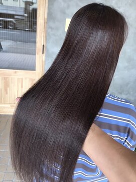 マルフェ 天王寺(marfe) ハイライトカラーミルクティーベージュレイヤーカット