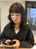 レイヤーパーマ_ミディアムパーマ_ウルフパーマ