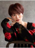 ★くびれショート小顔愛されピンクブラウン★20代30代40代50代