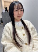 ロングウルフ/インナー/クランベリーチョコ