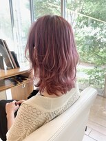 ファースト 東仙台店(first) ミディアムレイヤー/ピンクカラー/Wカラー