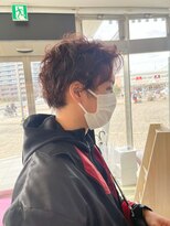 コワファースト 大分(COIFF1RST) レッドカラーのパーマスタイル