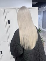 ペレ 渋谷(PELE) イメチェン/ホワイトブロンド/外ハネボブ/ワイドバング/渋谷