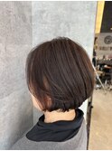 ボブ&イヤリングカラー