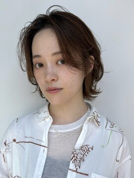 ガーデン 銀座(GARDEN) デジタルパーマ　チェリーブラウン　イメチェン　垢抜けヘア