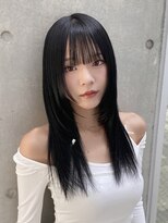 ニューヨークニューヨーク 梅田茶屋町店(NYNY)&nbsp;黒髪レイヤー　ハッシュレイヤー　ハッシュカット　縮毛矯正