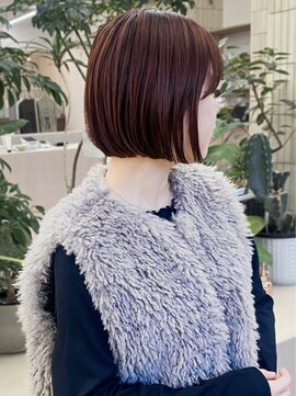 パークレーン アイス イヴェン(park lane ICI yeven) ブリーチなしダブルカラー明るめブラウンベージ20代30代40代ボブ