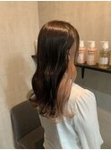 インナーカラー　インナーベージュ　コーラルベージュ　デザイン