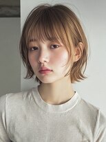 ツイ 新潟駅南けやき通り(tui)&nbsp;ブリーチなしベージュ/レイヤーボブ/顔まわりレイヤー/前髪あり