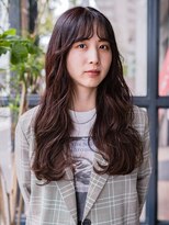 ヘアークラフト(Hair Craft)&nbsp;コテ巻き風パーマ×ピンクベージュ【岡山】ゆるふわパーマ