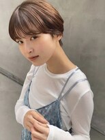 トリッカ 銀座(tricca)&nbsp;簡単スタイリング/ショートボブ/丸みショート/ブラウンカラー
