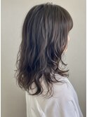 レイヤーカット×ゆるふわパーマ
