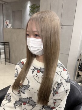 ミルクティー/ブリーチ/ハイトーン