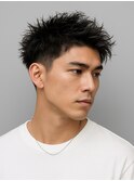 Haleニュアンスパーマスパイキーショートバーバーフェザーパーマ