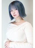ルーツカラー×切りっぱなしボブ　A