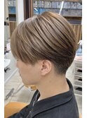 春カラー◆ラウンドマッシュ毛流れセンターパート/20代30代