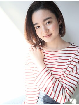 トキ(toto toki) シンプルなオレンジボブ