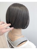 【lano by hair 銀座】ミニボブグレージュカラー