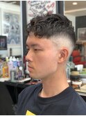 natural Carl with skin fade