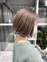 ヘアデザイン ゴドバン(Hair Design Gdobant)&nbsp;無造作切りっぱなしボブ#ハイライト#20代#30代#40代