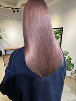 メリー オオサカ(Merly Osaka)&nbsp;艶々ラテピンクカラー_カシミアトリートメントで仕上げ_