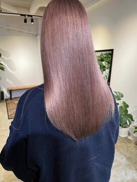 メリー オオサカ(Merly Osaka) 艶々ラテピンクカラー_カシミアトリートメントで仕上げ_