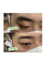 ザ パーム(THE PERM)&nbsp;時短アイブロウ_センターパート, サイドパート,韓国マッシュ